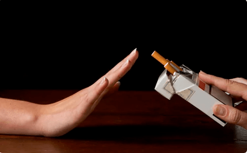 Rechazo de cigarrillos