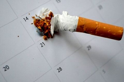cigarrillo roto y dejar de fumar