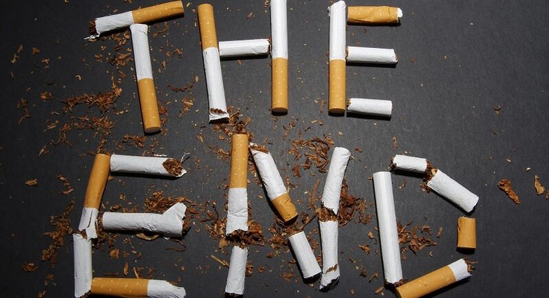 cigarrillos rotos y consecuencias de dejar de fumar